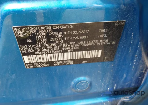 2018 Toyota Rav4 Xle из США, поврежденный, VIN JTMRFREV2JJ206592